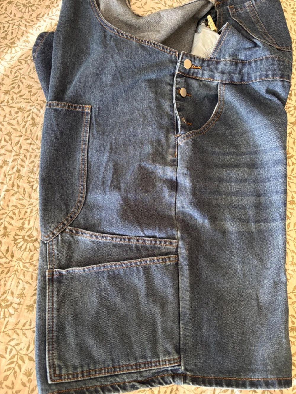 SHEIN ICON Plus Size Denim Bib Overalls - Picture 5 of 6